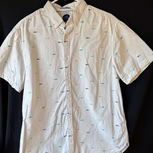 Denim & Flower Slim Fit Shark Short Sleeved Shirt | Size XL